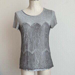 Market & Spruce lace knit tshirt